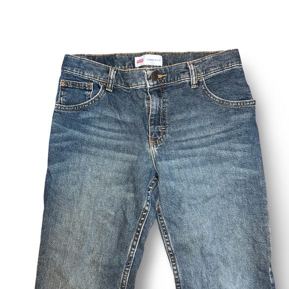 Wrangler Boys Classic Boot Blue Denim Jeans Size 12 Husky - Picture 4 of 7